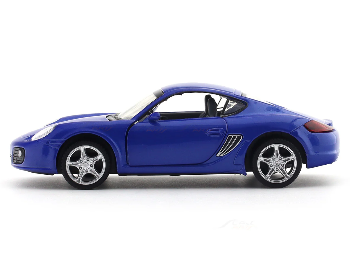 Porsche Cayman S Blue 1:32 MSZ licensed pullback diecast Scale Model car collectible - Image 2