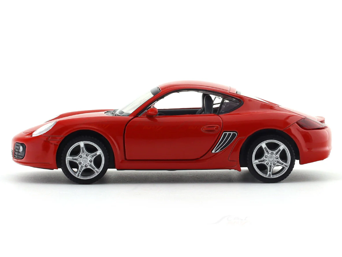 Porsche Cayman S Red 1:32 MSZ licensed pullback diecast Scale Model car collectible - Image 2
