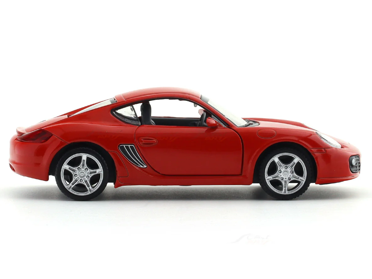 Porsche Cayman S Red 1:32 MSZ licensed pullback diecast Scale Model car collectible - Image 5