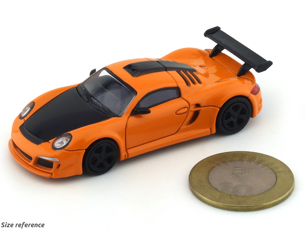 Porsche GT 911 RUF CTR3 Orange 1:64 Para64 diecast scale model car - Image 9