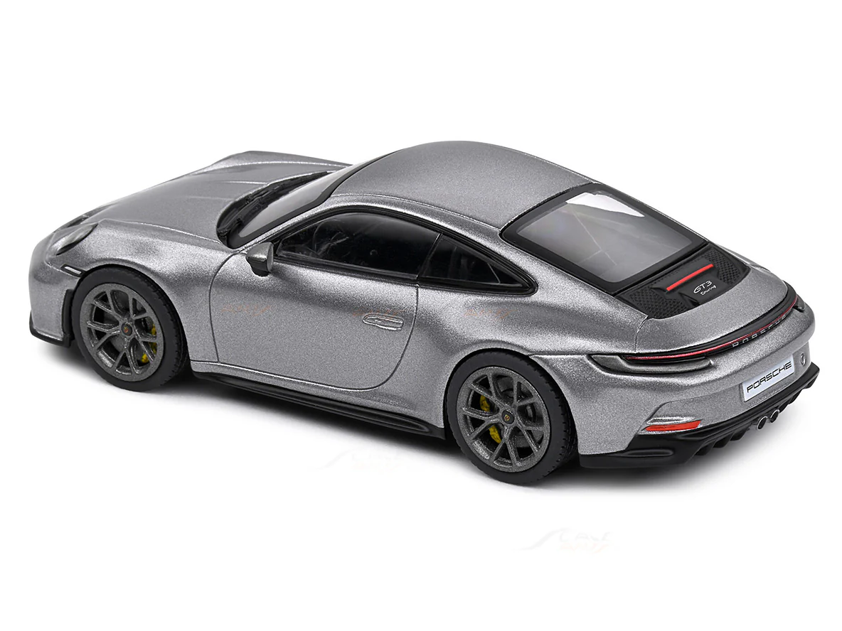 Porsche GT3 Touring Silver 1:43 Solido licensed diecast Scale Model collectible - Image 8