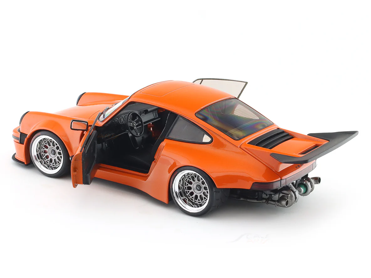 Porsche KS-R Orange 1:18 Solido licensed diecast scale model car collectible - Image 17