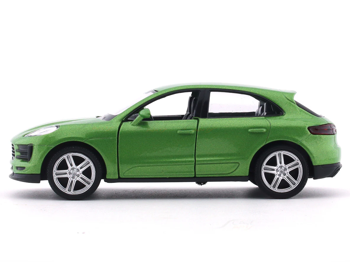 Porsche Macan S green 1:32 RMZ City 5 inch pullback diecast scale model car - Image 2