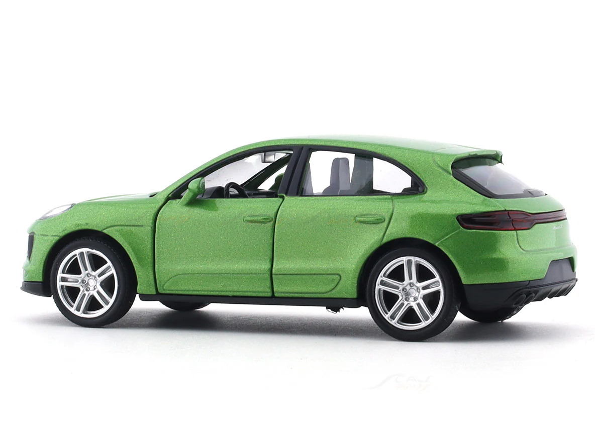 Porsche Macan S green 1:32 RMZ City 5 inch pullback diecast scale model car - Image 3