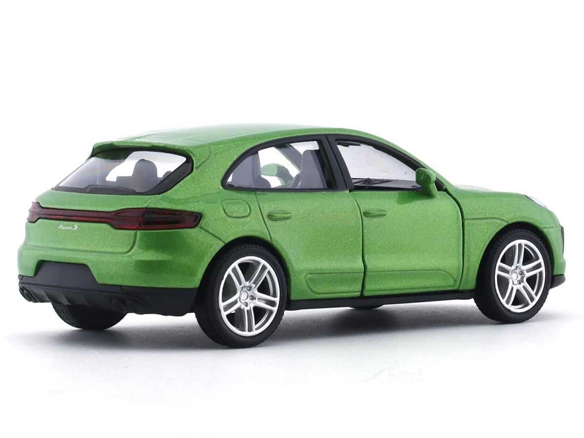 Porsche Macan S green 1:32 RMZ City 5 inch pullback diecast scale model car - Image 4