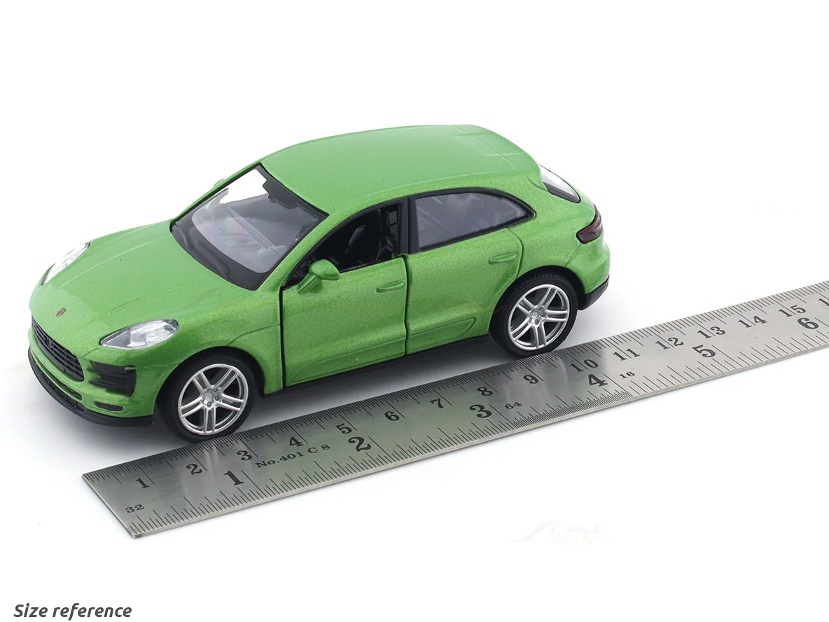 Porsche Macan S green 1:32 RMZ City 5 inch pullback diecast scale model car - Image 9