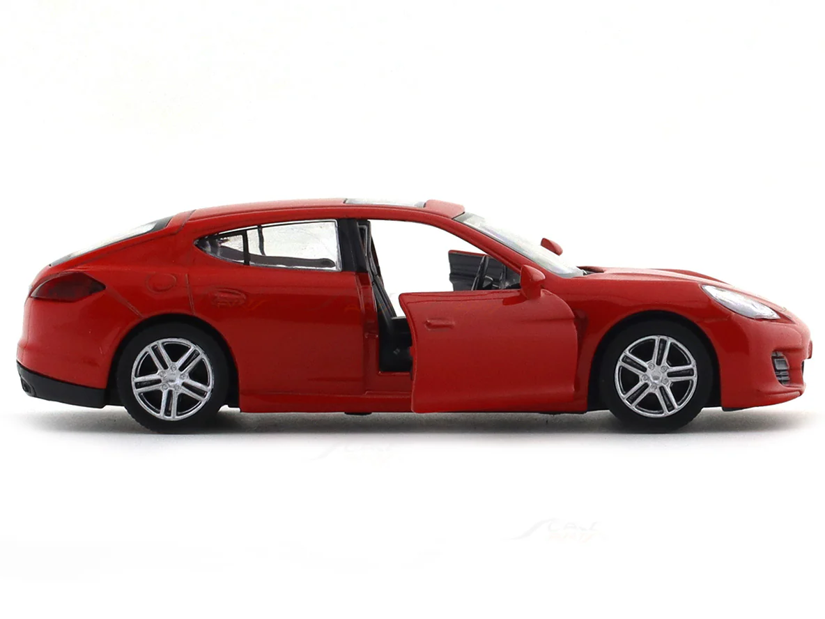 Porsche Panamera Turbo Red 1:33-42 RMZ City licensed pull back car scale model - Image 8