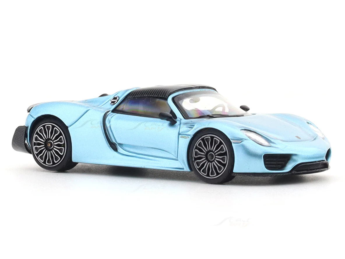Porshe 918 Spyder blue 1:64 TimeMicro diecast scale model car miniature collectible - Image 6