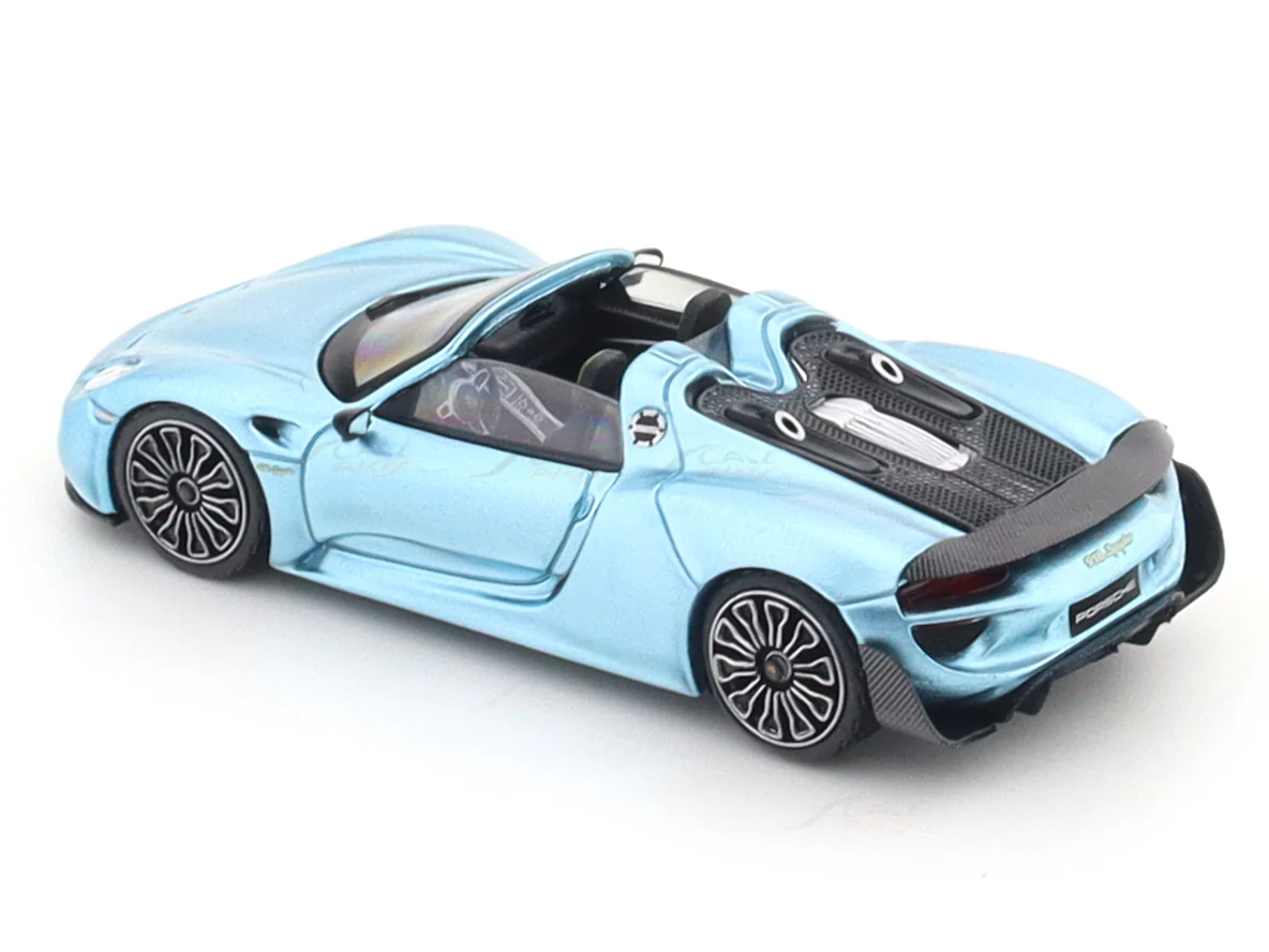 Porshe 918 Spyder blue 1:64 TimeMicro diecast scale model car miniature collectible - Image 8