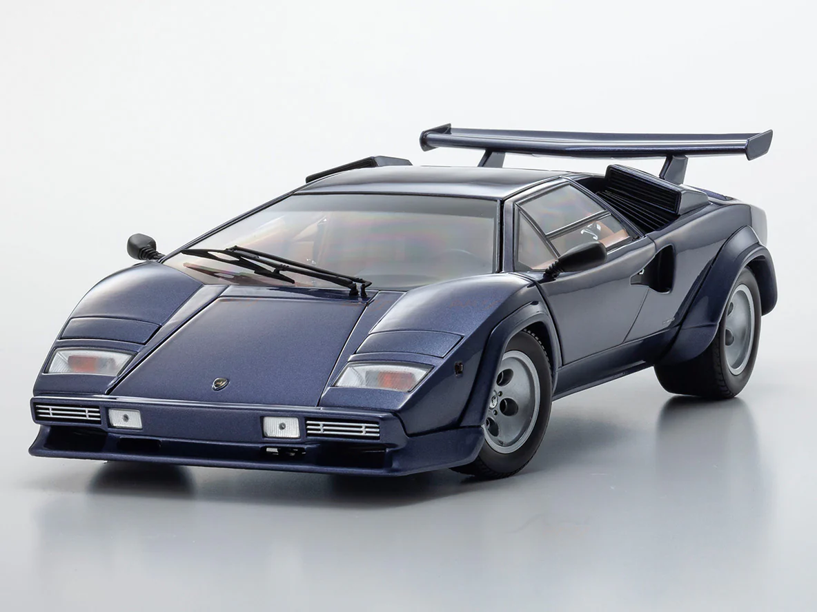 Pre Order : Lamborghini Countach LP 5000 Quattrovalvole blue 1:18 Kyosho Premium Licensed Diecast Scale Model - Image 8
