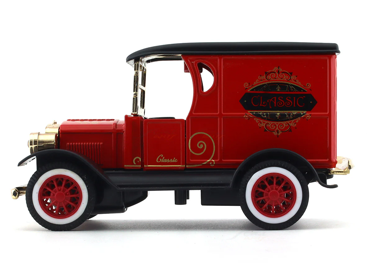 Red Classic car pull back alloy toy - Image 2