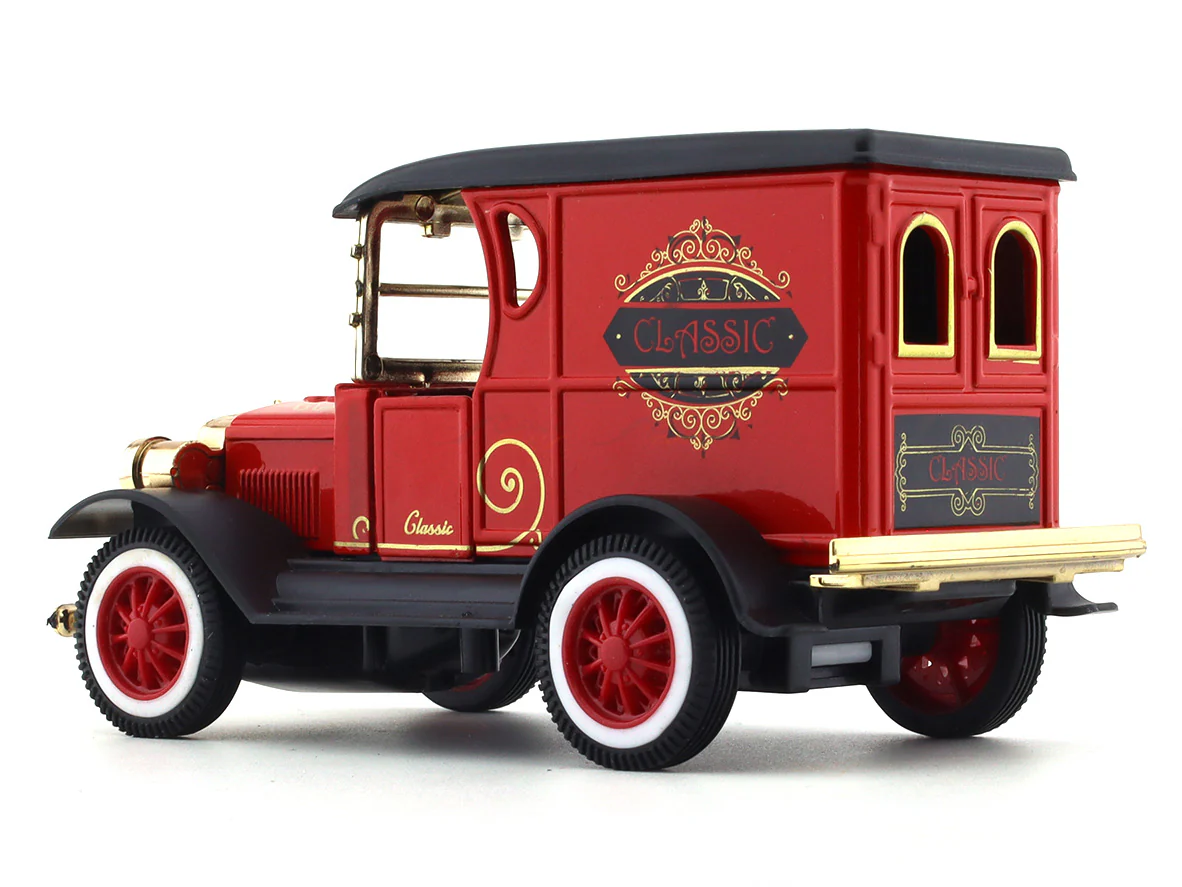 Red Classic car pull back alloy toy - Image 3