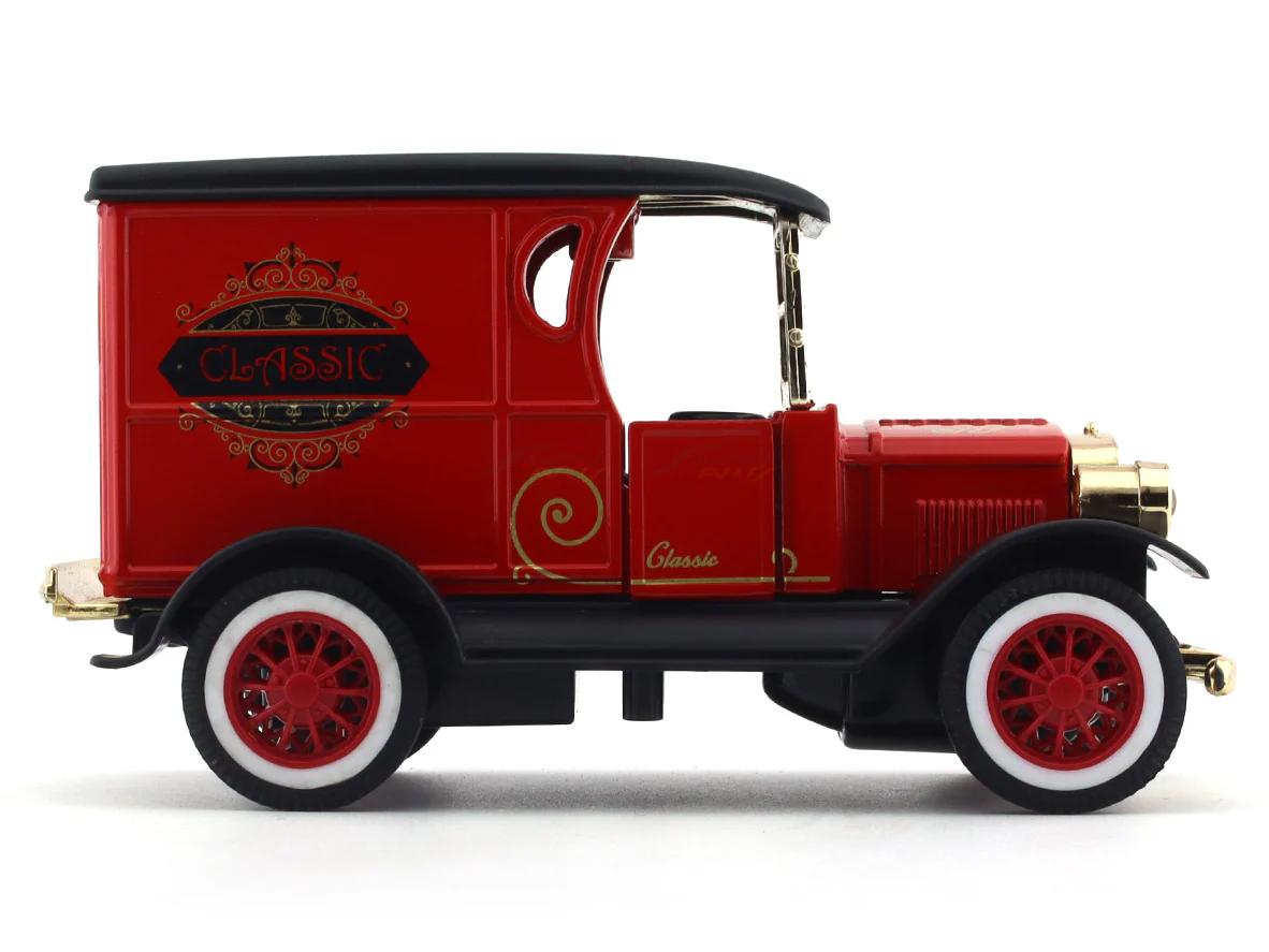Red Classic car pull back alloy toy - Image 5