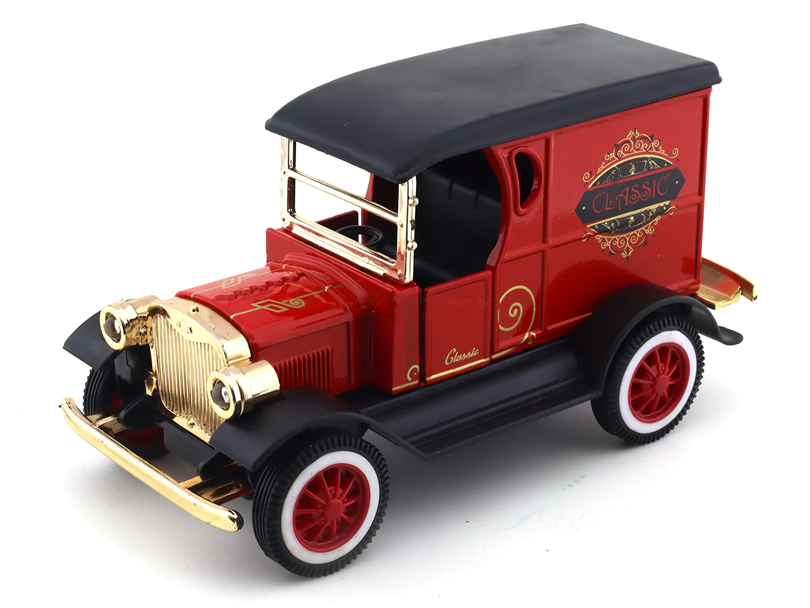 Red Classic car pull back alloy toy - Image 7