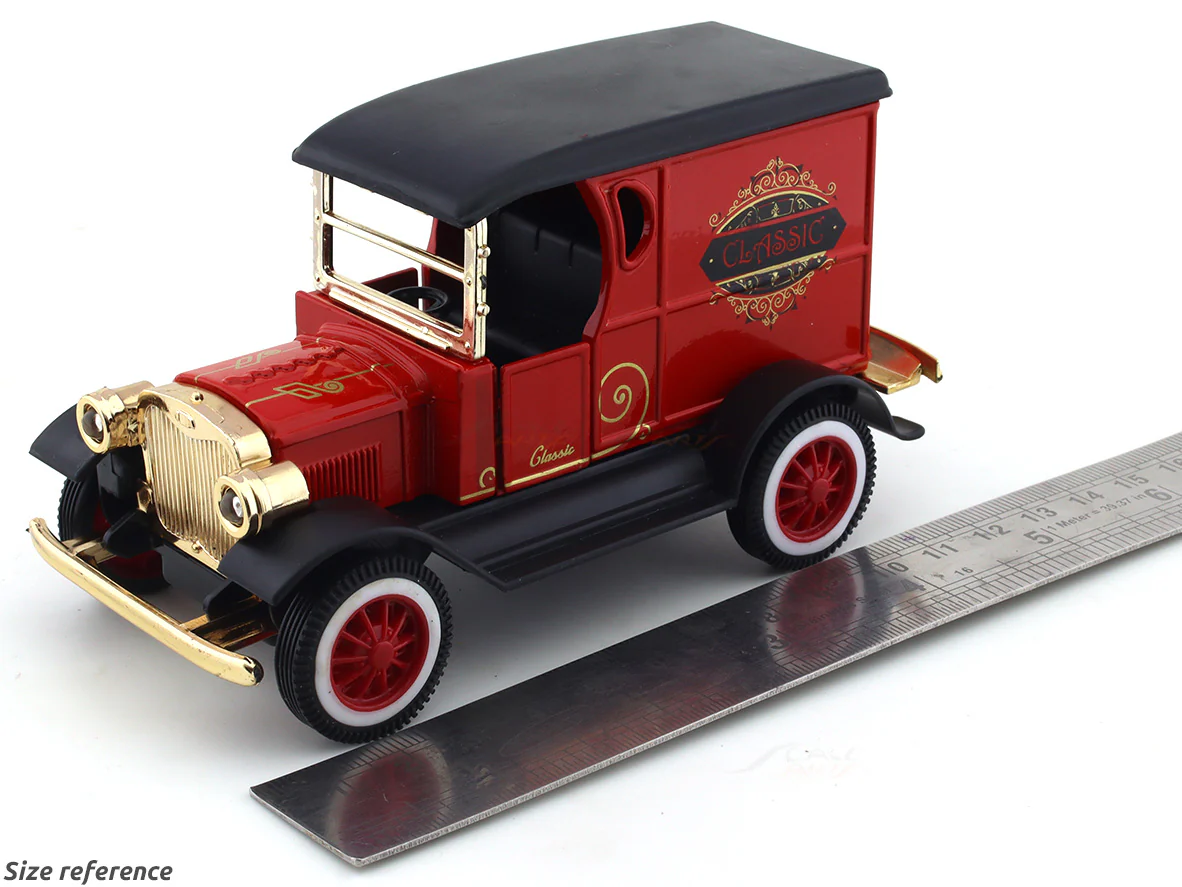 Red Classic car pull back alloy toy - Image 9