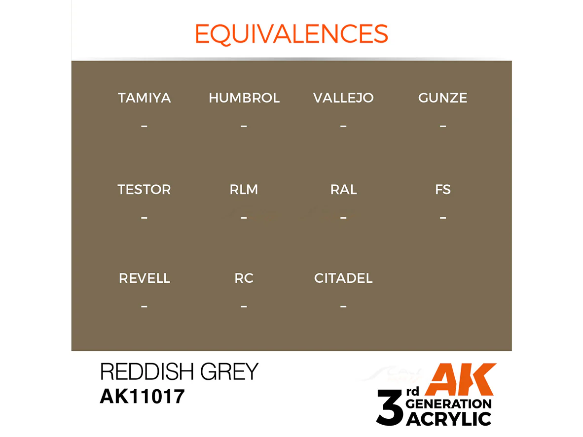 Reddish Grey 17ml AK Interactive acrylic color AK11017 - Image 2