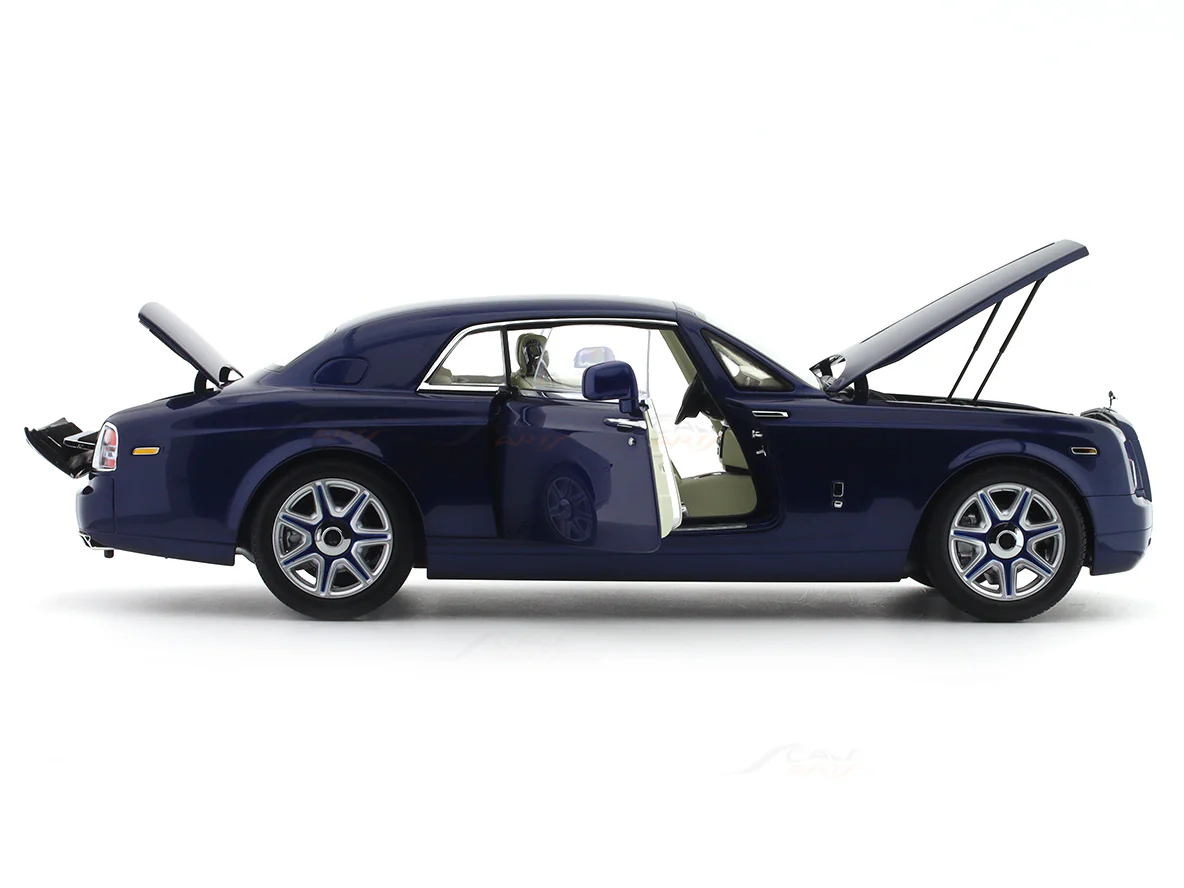 Rolls-Royce Phantom Coupe Blue 1:18 Kyosho licensed premium diecast scale model car collectible - Image 11