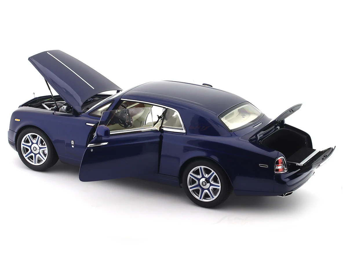 Rolls-Royce Phantom Coupe Blue 1:18 Kyosho licensed premium diecast scale model car collectible - Image 28