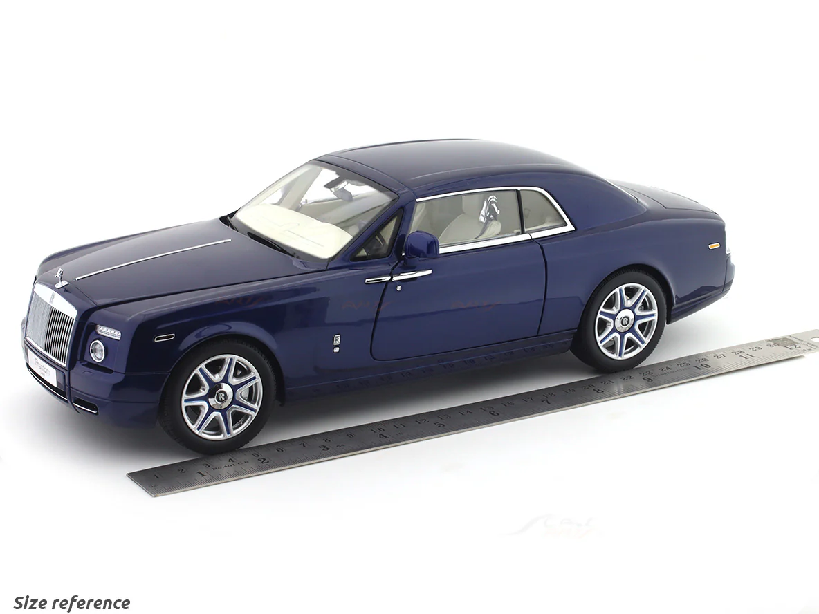 Rolls-Royce Phantom Coupe Blue 1:18 Kyosho licensed premium diecast scale model car collectible - Image 29