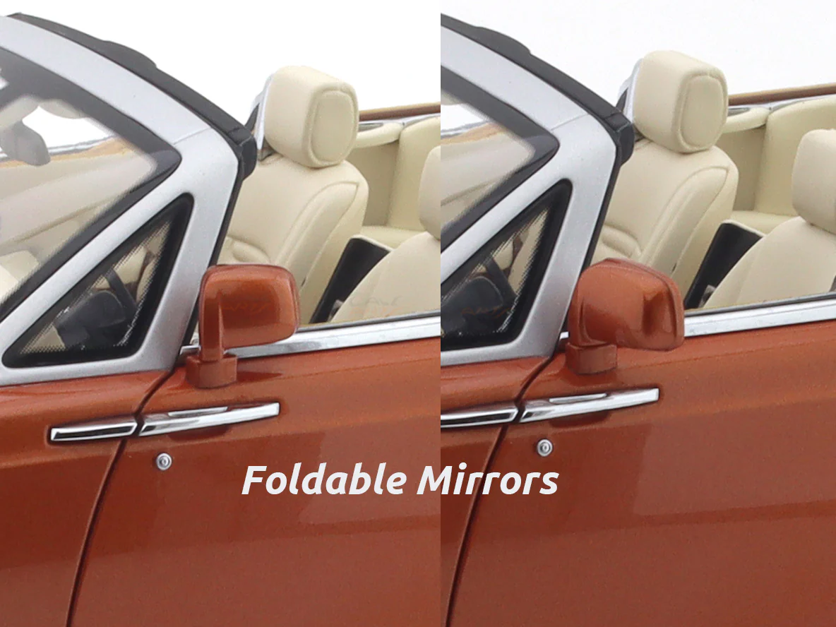 Rolls-Royce Phantom Drophead Coupe orange 1:18 Kyosho licensed premium diecast scale model car collectible - Image 23