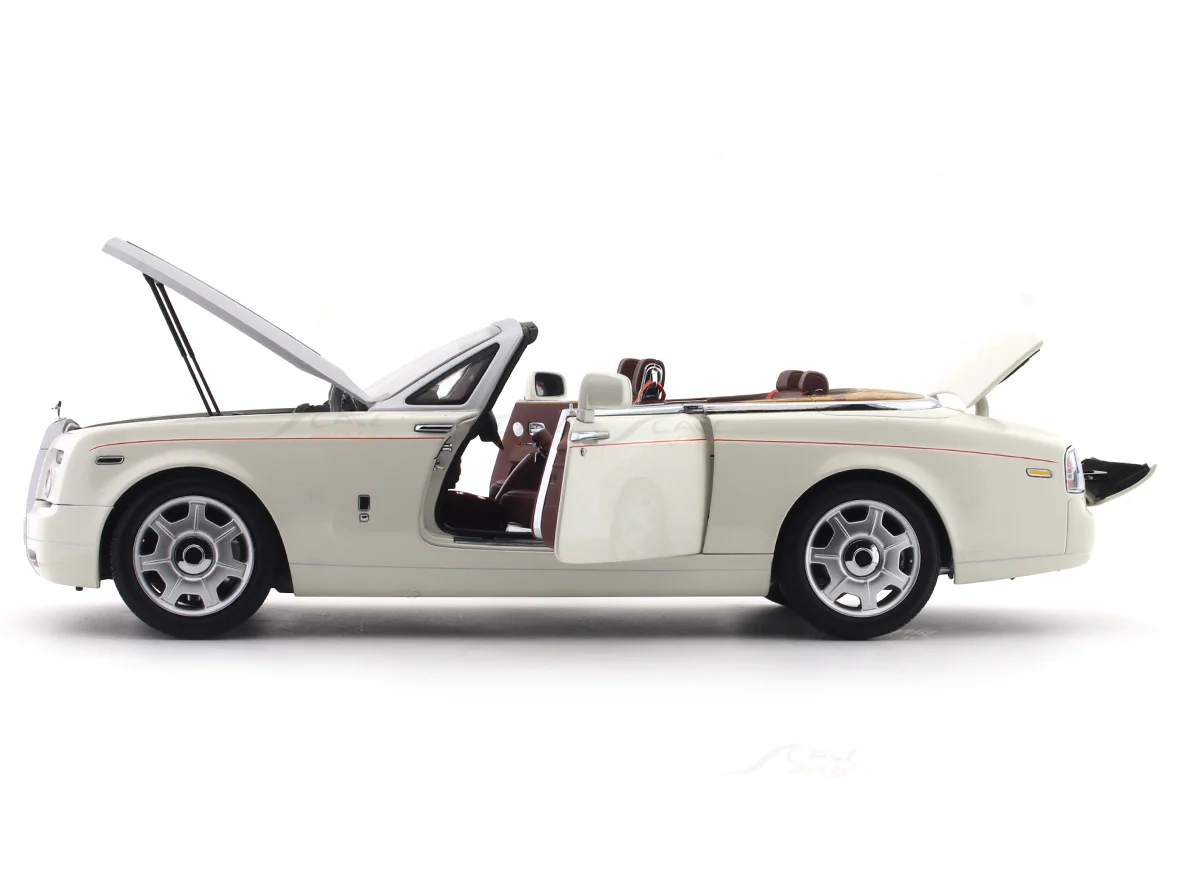 Rolls-Royce Phantom Drophead Coupe white 1:18 Kyosho licensed premium diecast scale model car collectible - Image 8