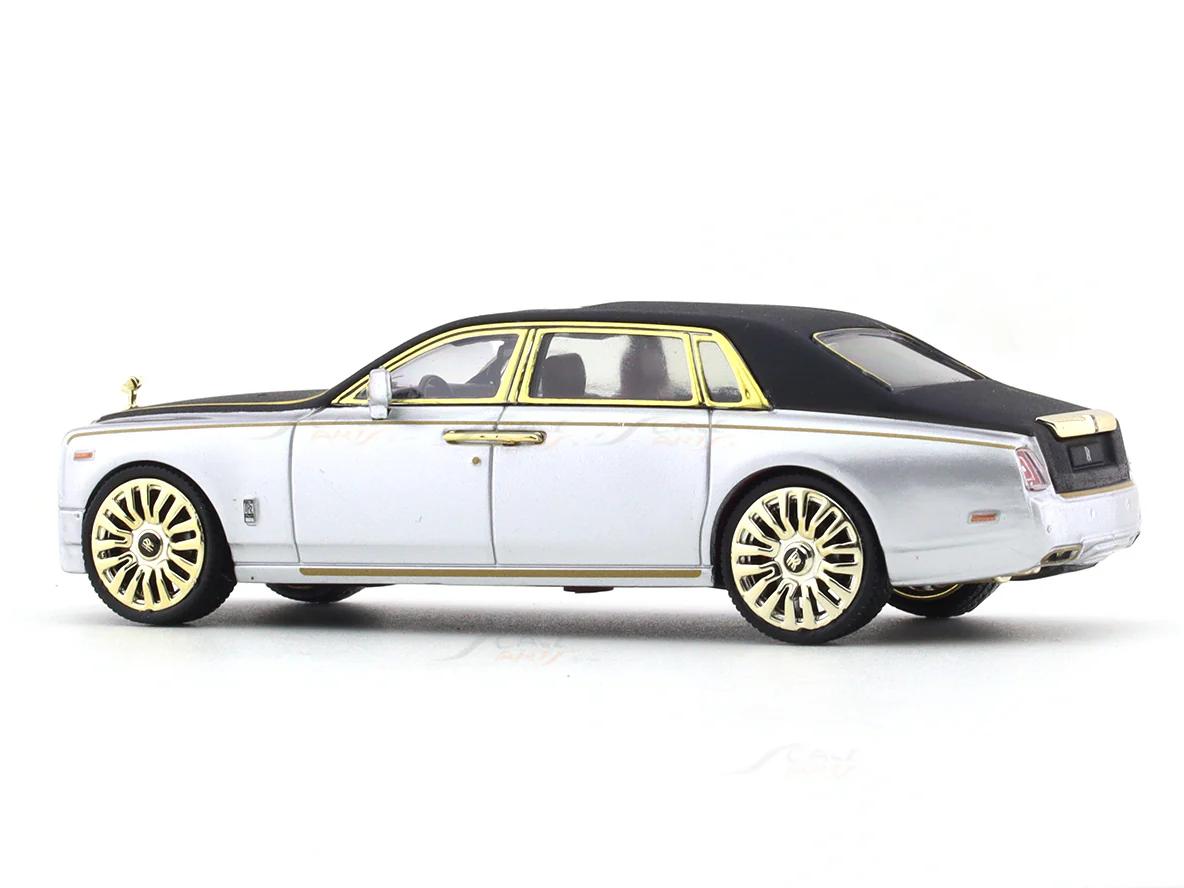Rolls-Royce Phantom III Silver Black 1:64 SC Art diecast scale model car miniature - Image 3