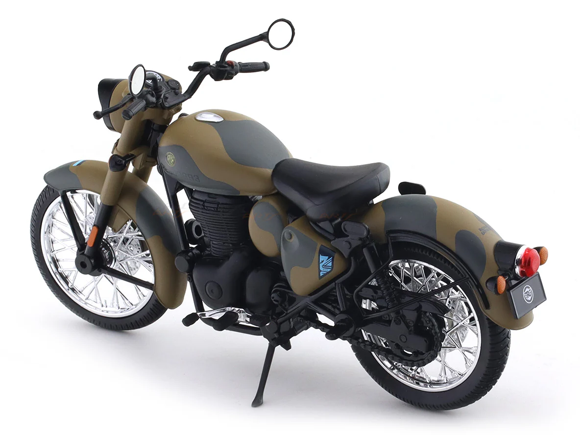 Royal Enfield Classic 350 Commando Sand 1:12 Maisto licensed diecast scale model bike - Image 10