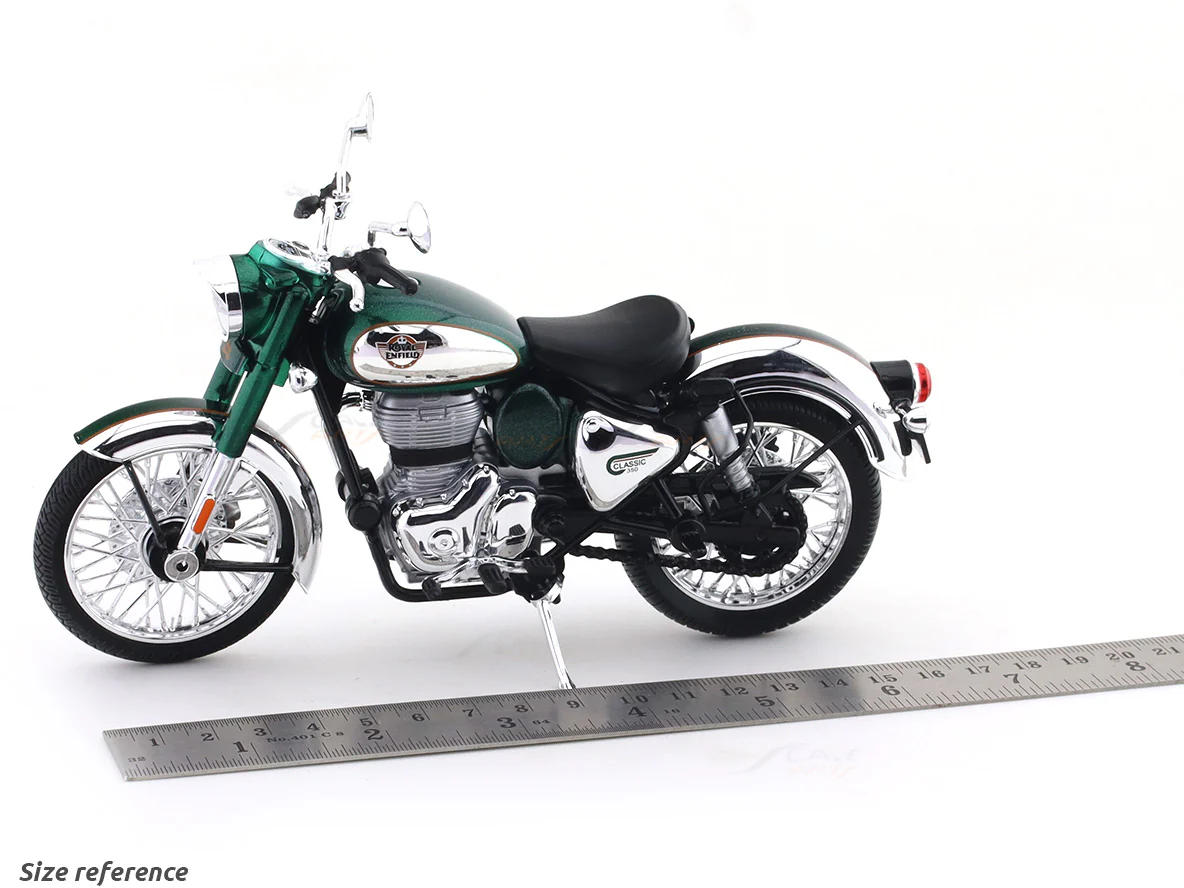 Royal Enfield Classic 350 Emrald 1:12 Maisto licensed diecast scale model bike - Image 12