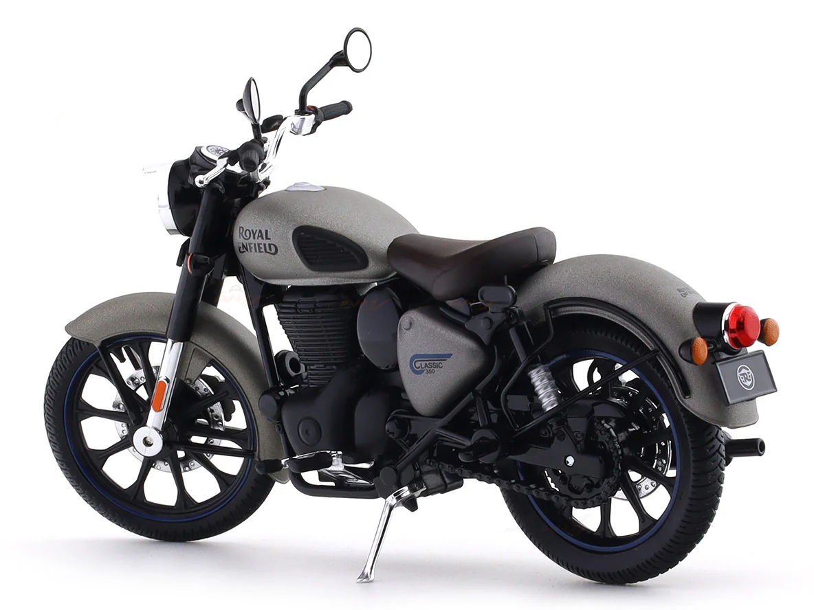 Royal Enfield Classic 350 Gunmetal Grey 1:12 Maisto licensed diecast scale model bike - Image 8