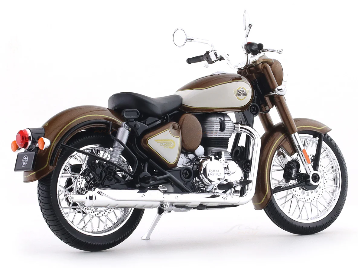 Royal Enfield Classic 350 Medallion Bronze 1:12 Maisto licensed diecast scale model bike - Image 5