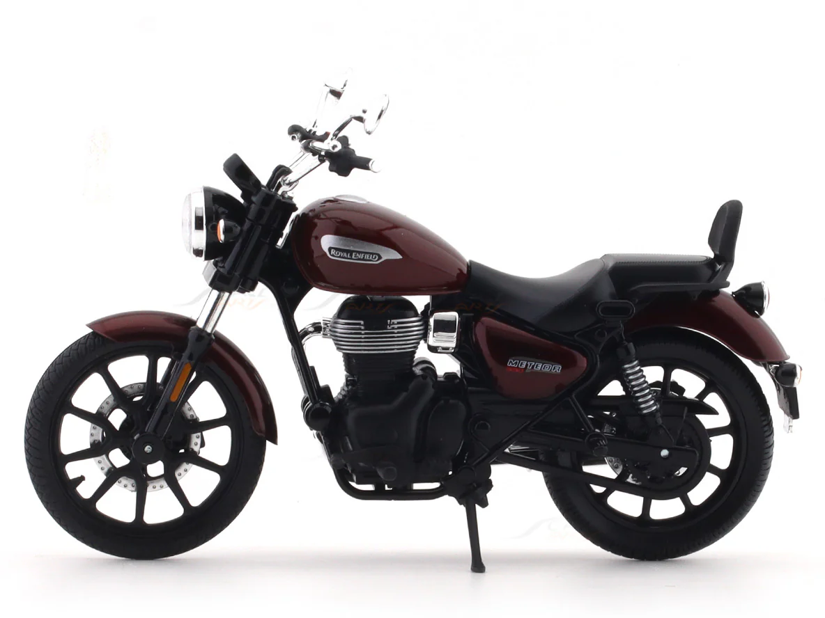 Royal Enfield Meteor 350 Stellar Red 1:12 Maisto licensed diecast scale model bike collectible - Image 2