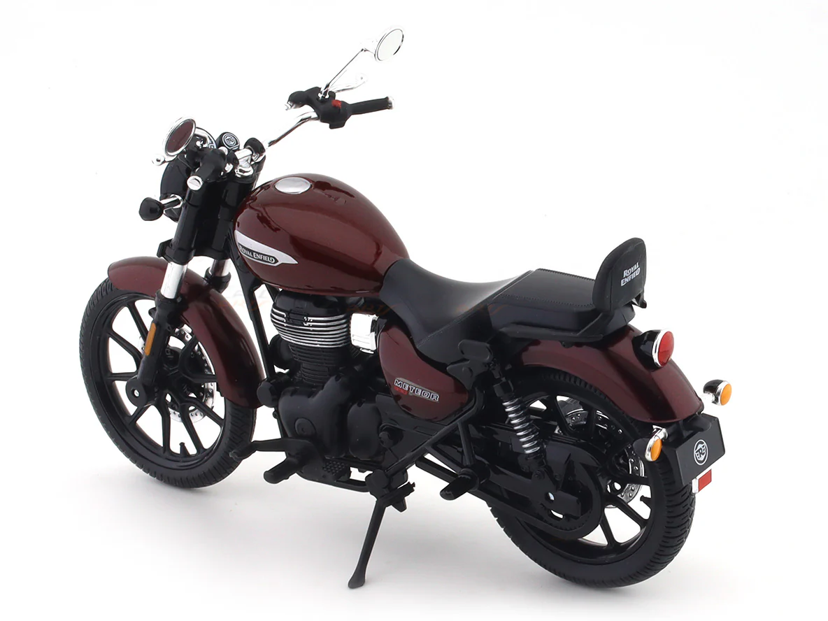 Royal Enfield Meteor 350 Stellar Red 1:12 Maisto licensed diecast scale model bike collectible - Image 8