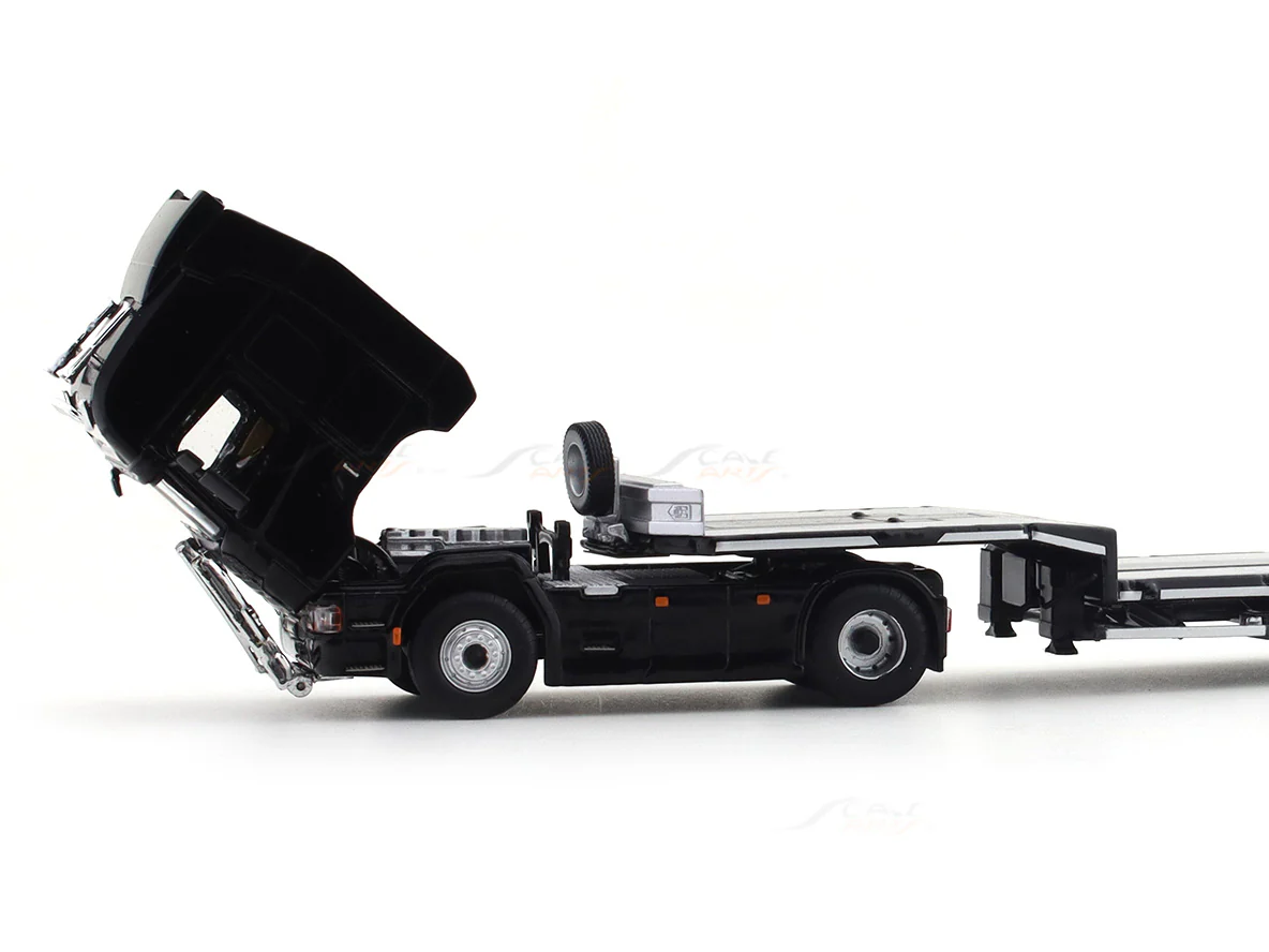 Scania 580S Flatbed Black 1:64 TimeMicro diecast scale model car miniature car collectible - Image 8