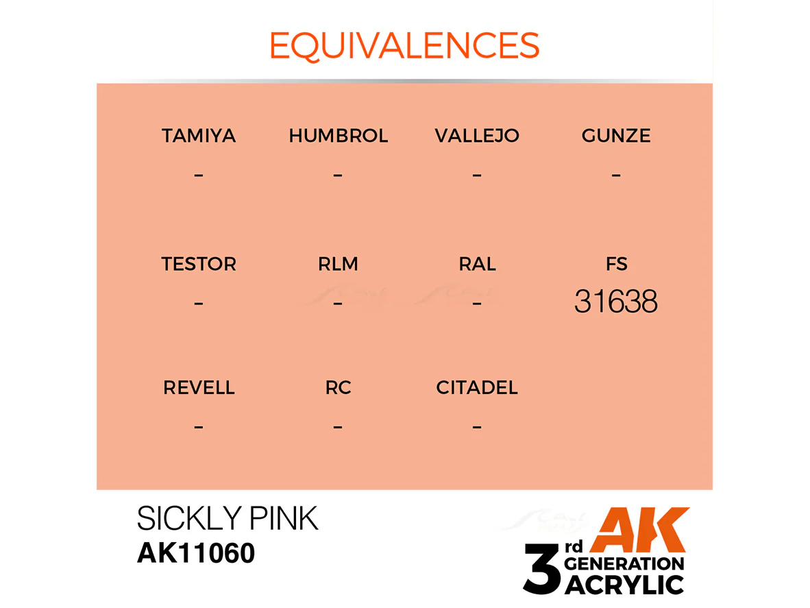 Sickly Pink 17ml AK Interactive acrylic color AK11060 - Image 2