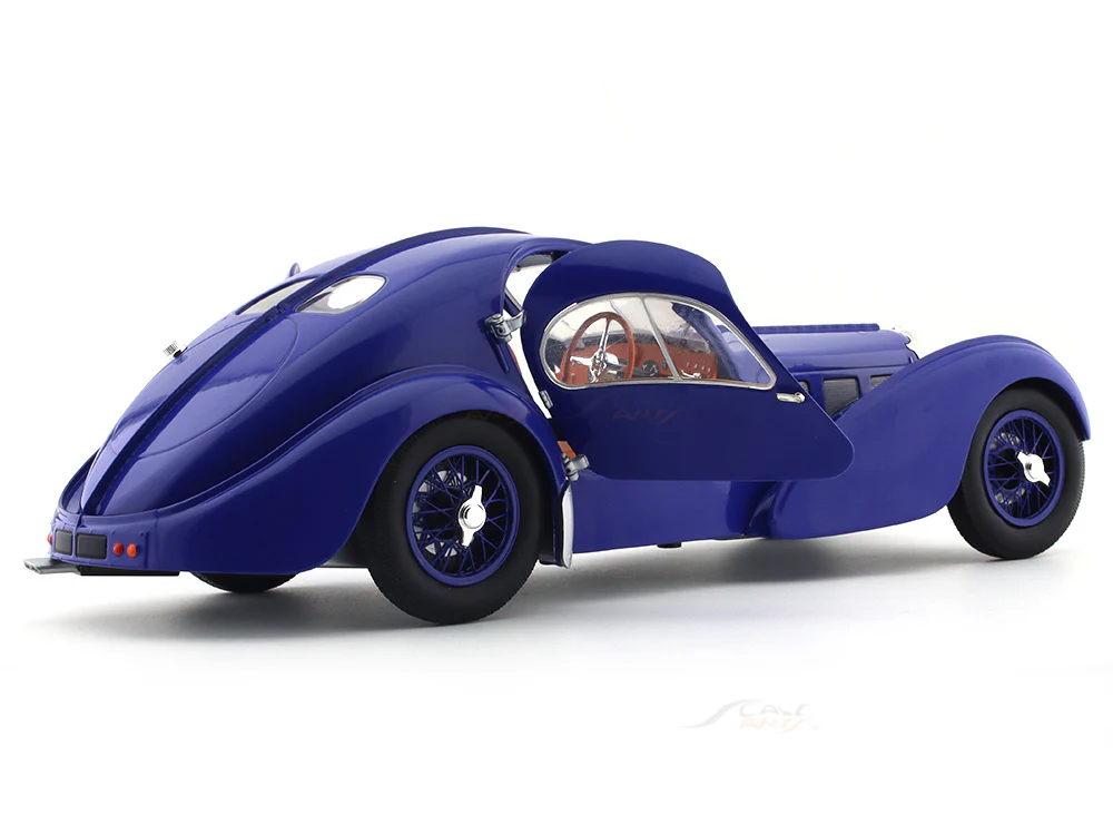 Solido 1:18 1937 Bugatti 57SC Atlantic dark blue diecast Scale Model collectible - Image 10