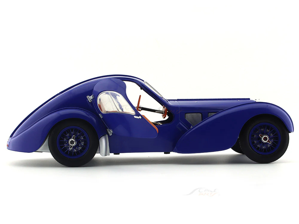 Solido 1:18 1937 Bugatti 57SC Atlantic dark blue diecast Scale Model collectible - Image 11