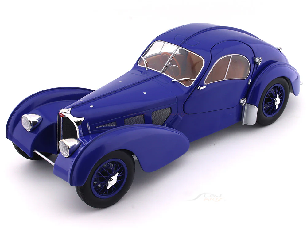 Solido 1:18 1937 Bugatti 57SC Atlantic dark blue diecast Scale Model collectible - Image 13