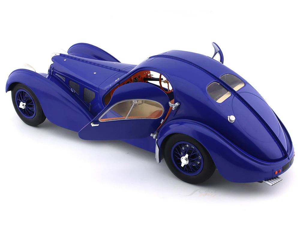Solido 1:18 1937 Bugatti 57SC Atlantic dark blue diecast Scale Model collectible - Image 16