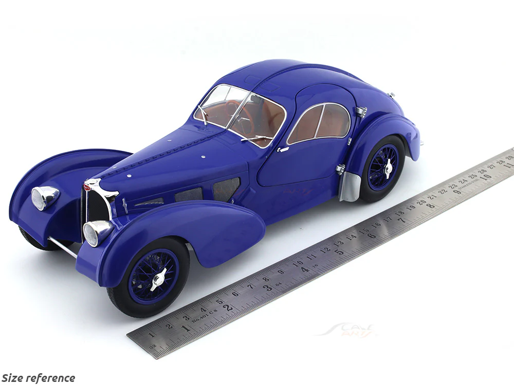 Solido 1:18 1937 Bugatti 57SC Atlantic dark blue diecast Scale Model collectible - Image 17