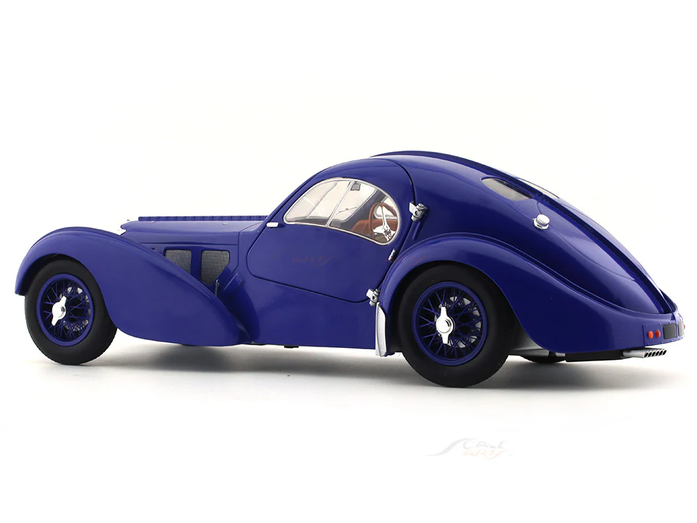 Solido 1:18 1937 Bugatti 57SC Atlantic dark blue diecast Scale Model collectible - Image 3
