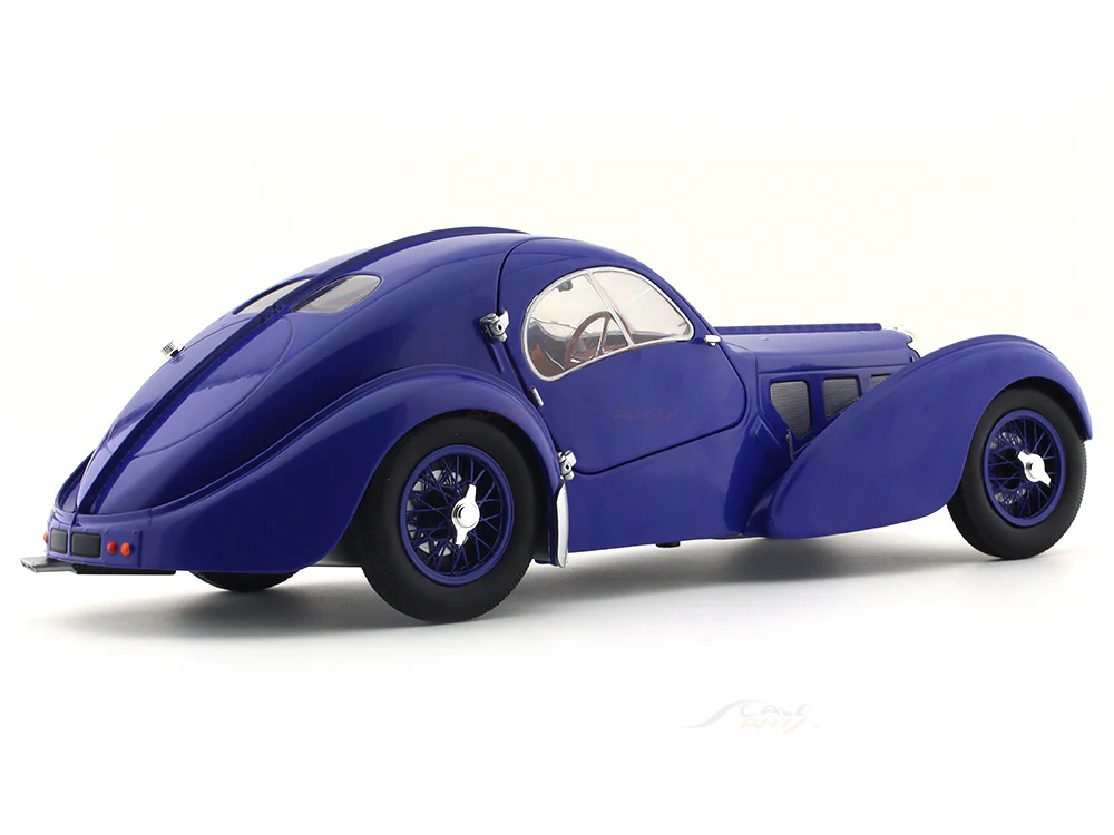 Solido 1:18 1937 Bugatti 57SC Atlantic dark blue diecast Scale Model collectible - Image 4