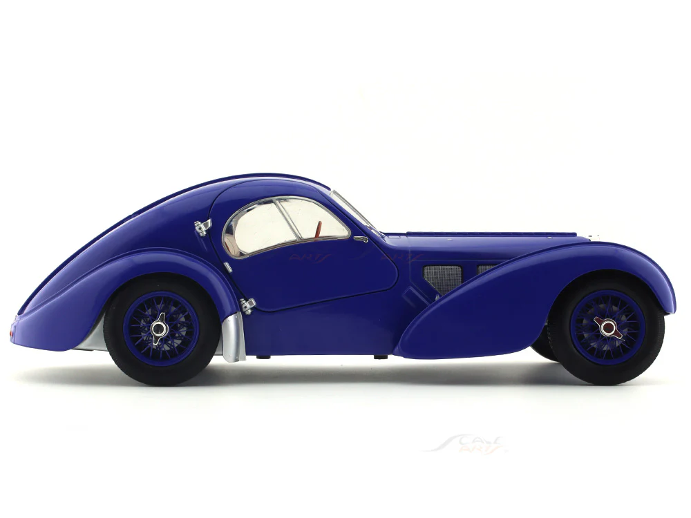 Solido 1:18 1937 Bugatti 57SC Atlantic dark blue diecast Scale Model collectible - Image 5