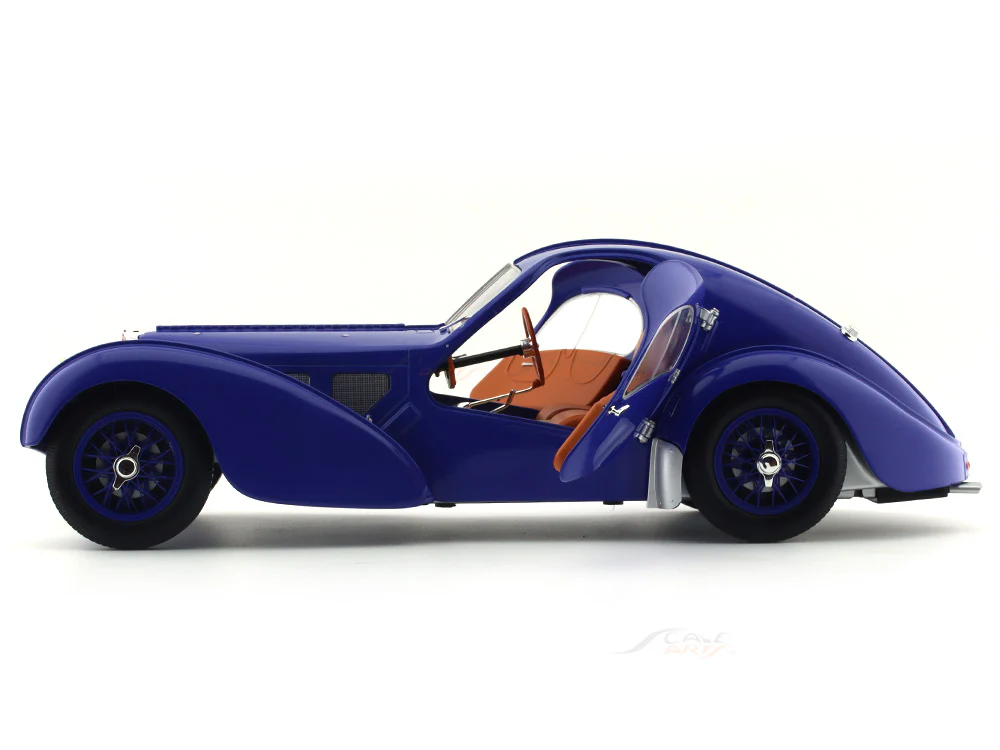 Solido 1:18 1937 Bugatti 57SC Atlantic dark blue diecast Scale Model collectible - Image 8