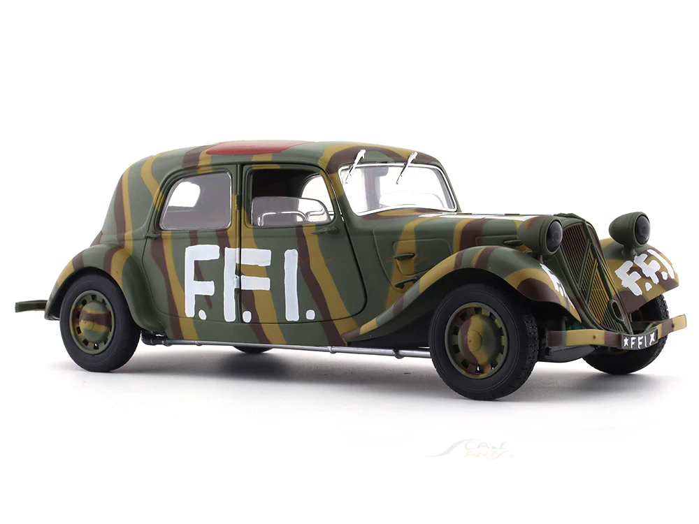 Solido 1:18 1944 Citroen 11B Traction FFI diecast Scale Model collectible - Image 6