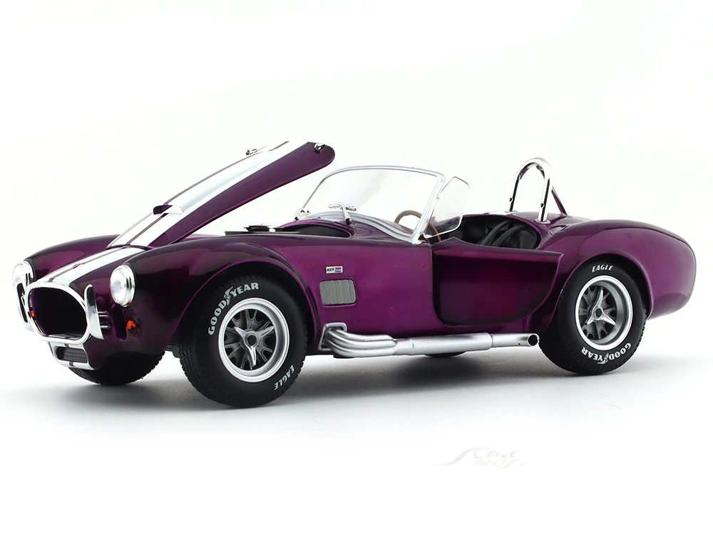 Solido 1:18 1969 Shelby AC Cobra 427 MK2 purple diecast Scale Model collectible - Image 7