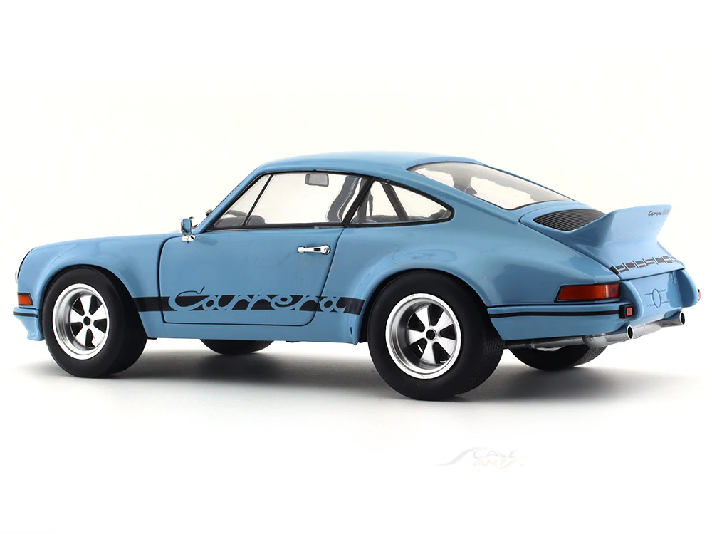 Solido 1:18 1973 Porsche 911 RSR blue diecast Scale Model collectible - Image 3
