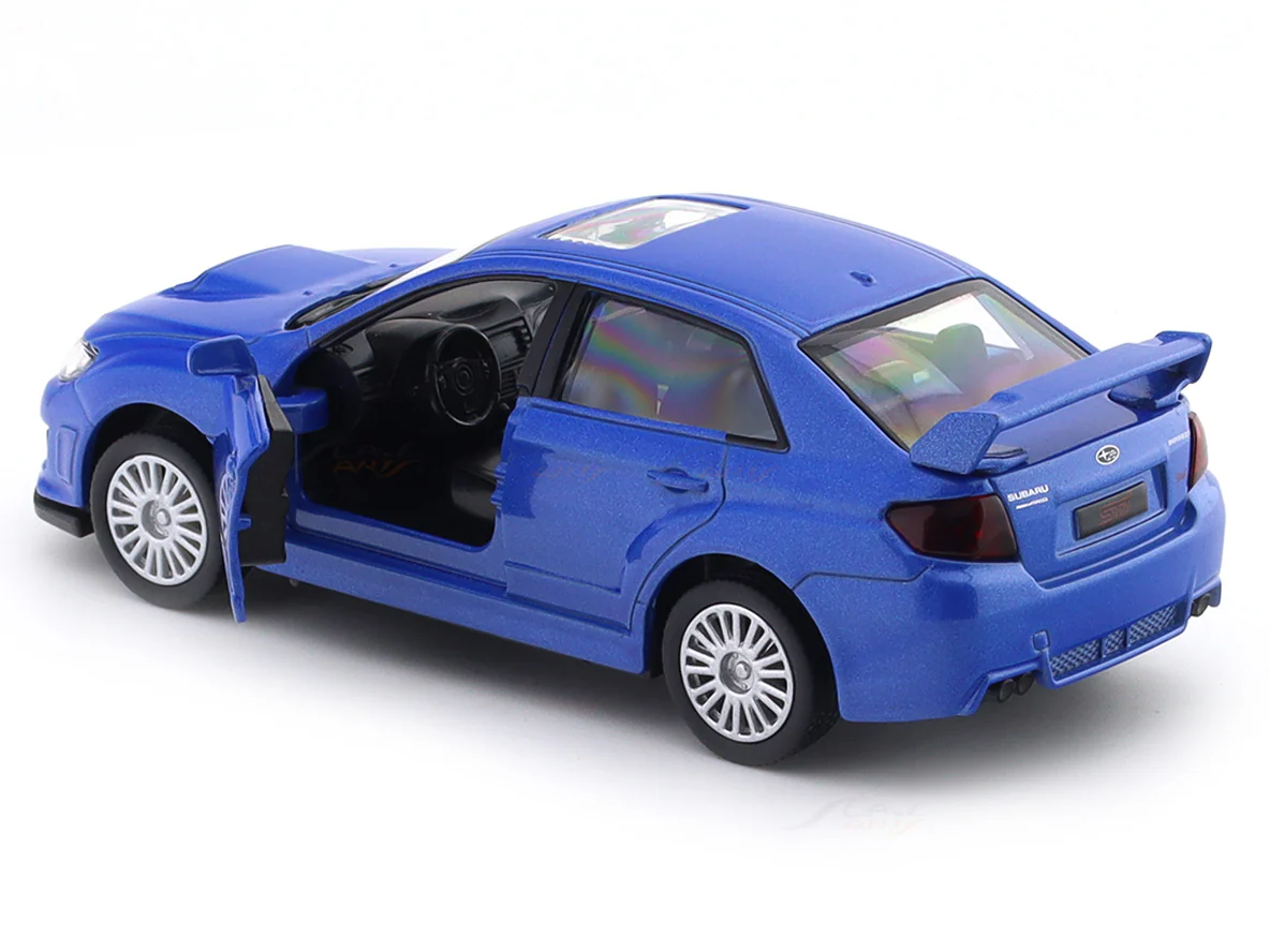 Subaru WRX STi Blue 1:33-42 RMZ City licensed pull back car scale model - Image 10