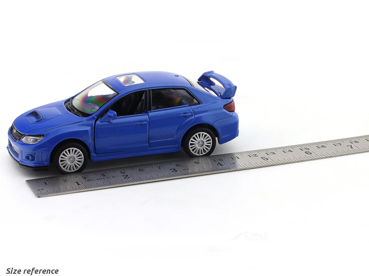 Subaru WRX STi Blue 1:33-42 RMZ City licensed pull back car scale model - Image 11
