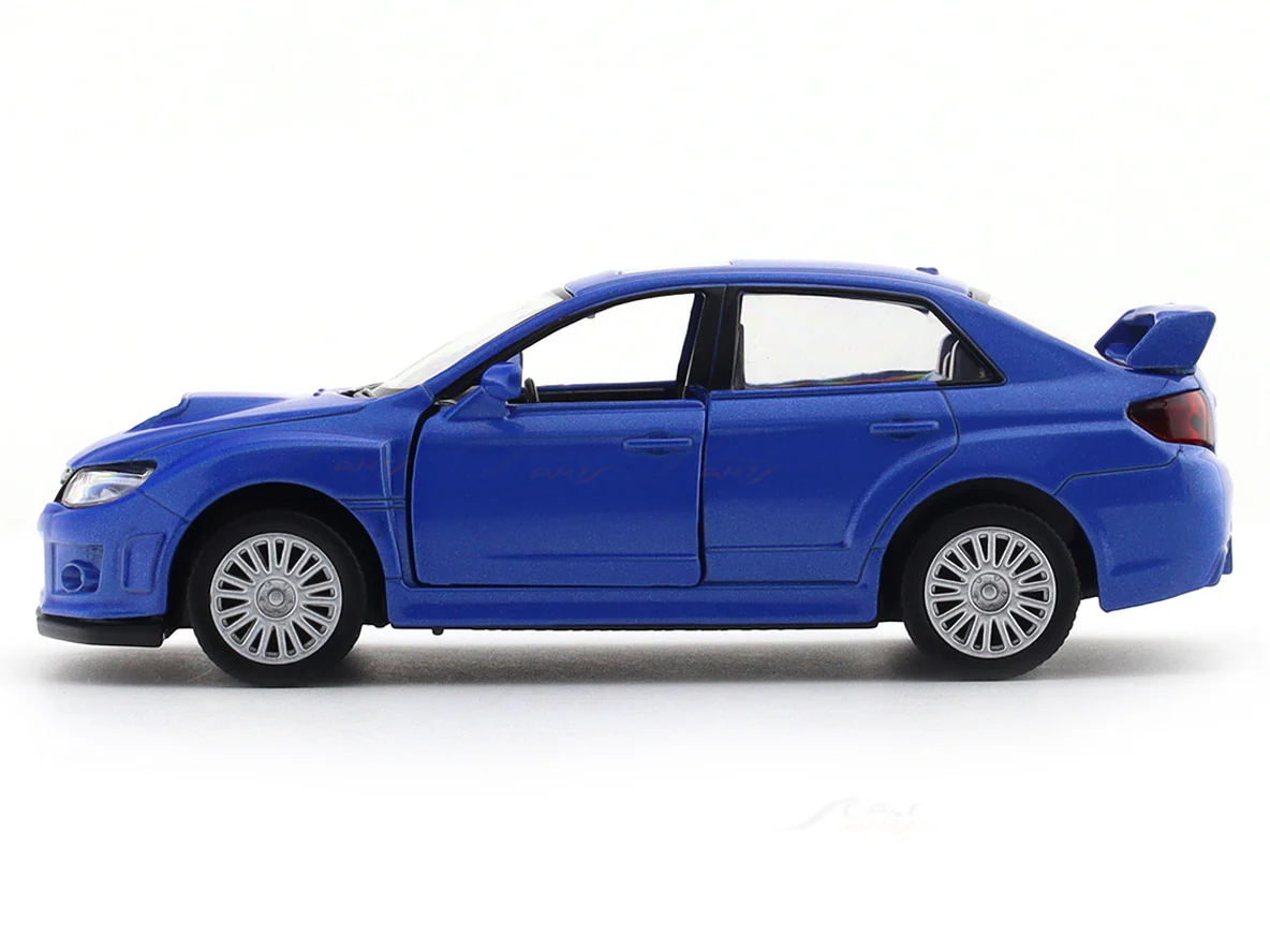 Subaru WRX STi Blue 1:33-42 RMZ City licensed pull back car scale model - Image 2