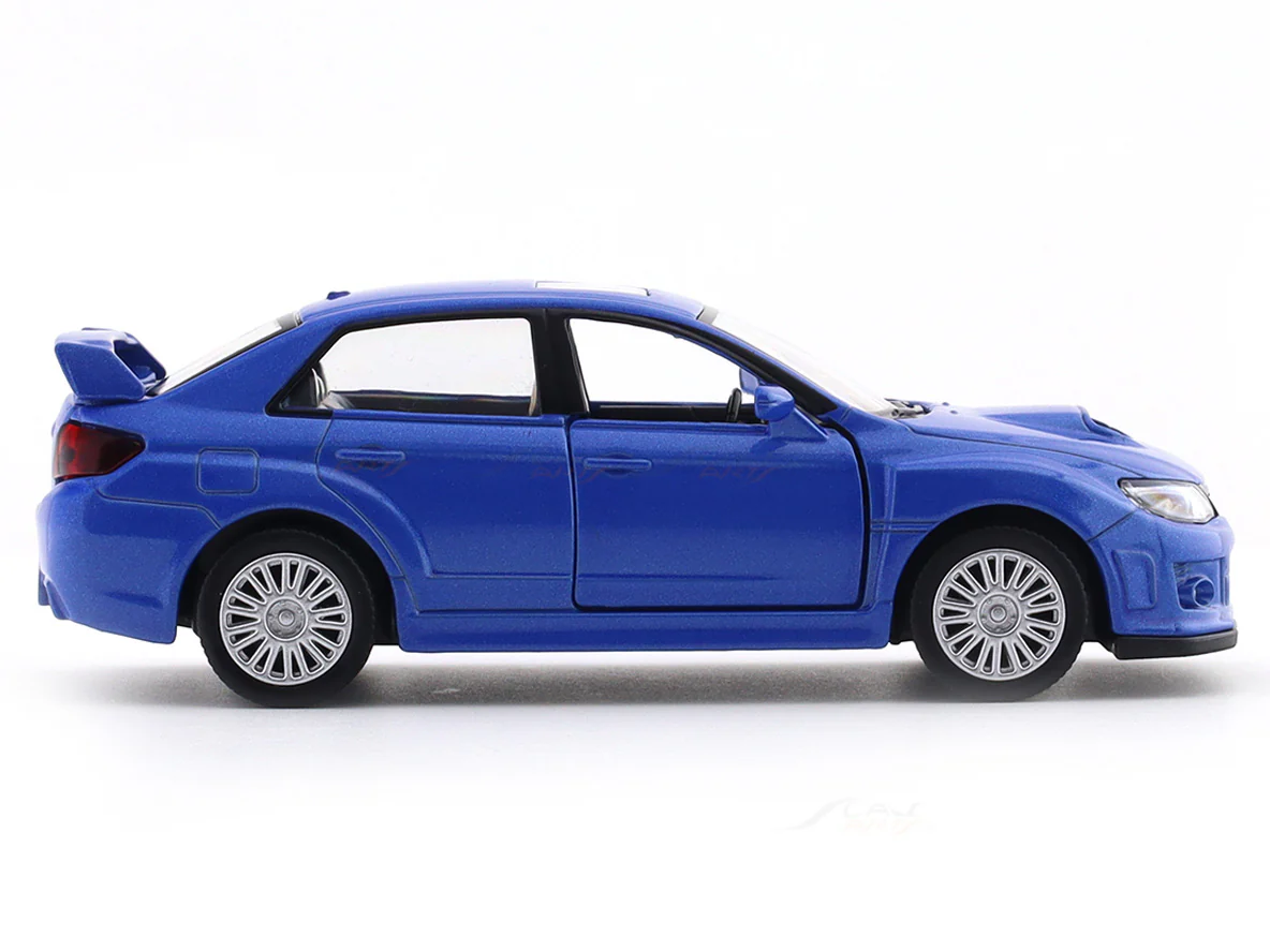 Subaru WRX STi Blue 1:33-42 RMZ City licensed pull back car scale model - Image 5